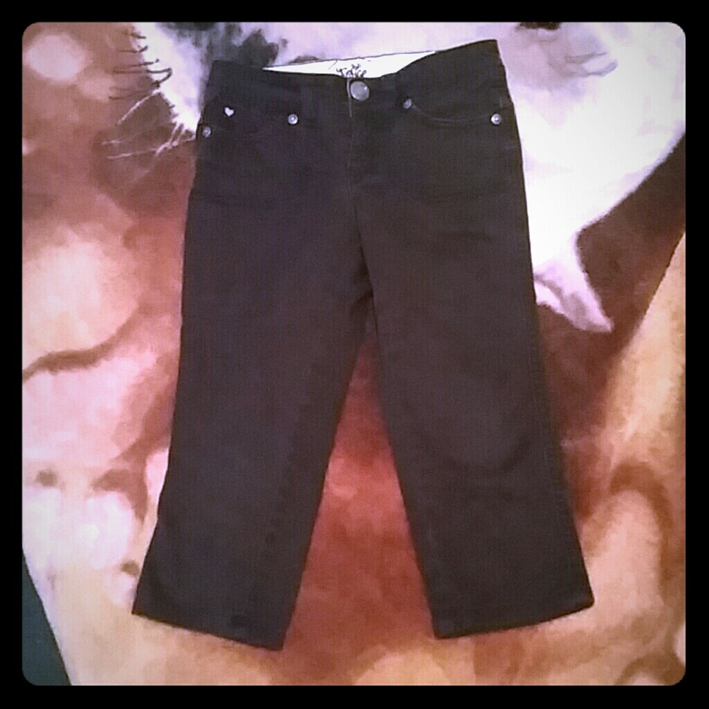 Girls Black Justice Capri's